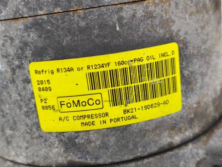 COMPRESSORE ARIA CONDIZIONATA 2.2D FORD TRANSIT CUSTOM 2015 BK2119D629AD B21