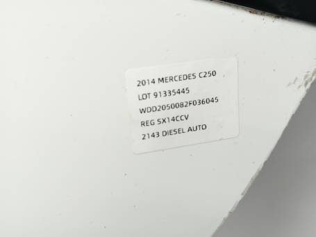 REAR DOOR LEFT MERCEDES C250 W205 2014-2021 2BD2