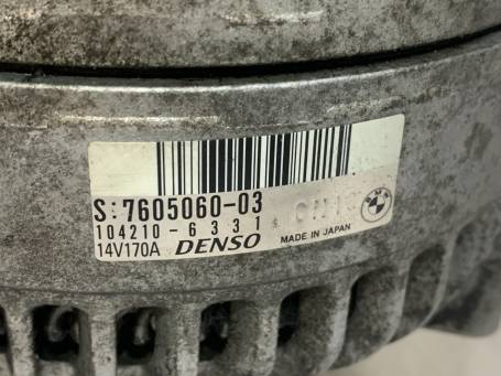 ALTERNATOR GENERATOR 1.6B 100KW 136CV BMW F20 F21 F30 F31 2015 12317605060 OC7