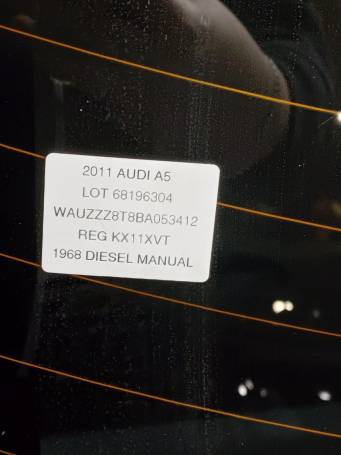 PORTELLONE POSTERIORE AUDI A5 SPORTBACK 2009-2011 8T8827025 COLORE BLU B8