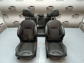 SET SEDILI IN TESSUTO \ PELLE NERA PEUGEOT 208 2012-2016 HATCHBACK