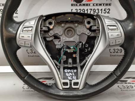 NISSAN QASHQAI J11 2014 MULTIFUNCTION LEATHER STEERING WHEEL 484304EL1A K4