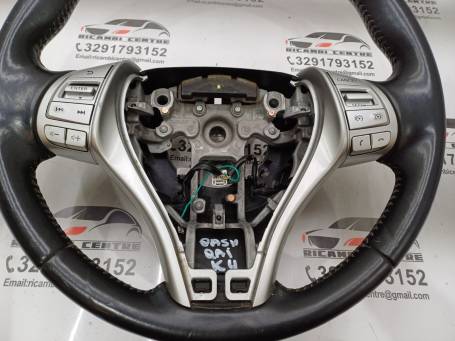 NISSAN QASHQAI J11 2014 MULTIFUNCTION LEATHER STEERING WHEEL 484304EL1A K4