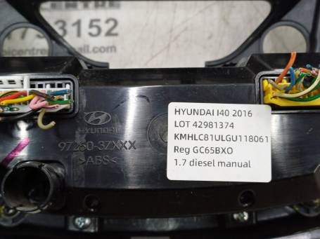 PANNELLO CENTRALE BLOCCO COMANDI CLIMA HYUNDAI 140 2016 972503ZAE0 DF1