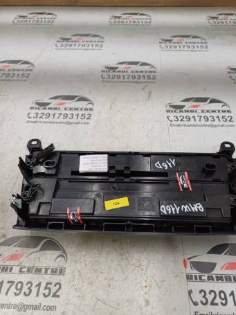 PANNELLO COMANDI CLIMA/RADIO CROMO 2014 BMW '1 F20 61316832880 64119287338 TD4