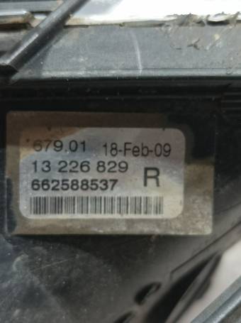 FANALE PROIETTORE FENDINEBBIA ANTERIORE DX OPEL INSIGNIA 13226829 662588537