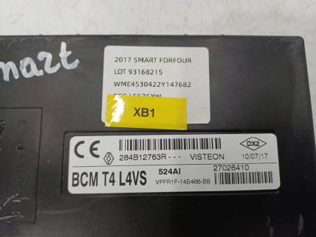 COMFORT CONTROL UNIT BCM MODULE SMART FORFOUR W453 2017 284B12763R XB1