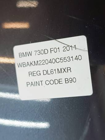 PARAURTI POSTERIORE BMW SERIE 7 F01 F02 F03 F04 2007-2012 51127209926  Z5