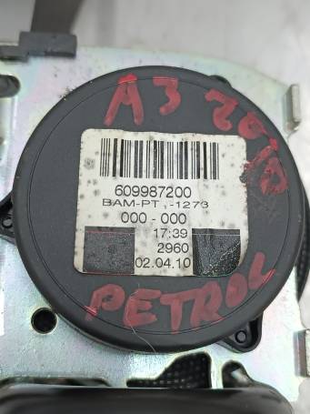 CINTURA DI SICUREZZA ANTERIORE SINISTRA 2010 AUDI A3 8P7857705A CI1