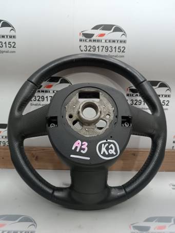AUDI A3 2012 MULTIFUNCTIONAL BLACK LEATHER STEERING WHEEL 8R0419091FTNA 8R0419091F K2