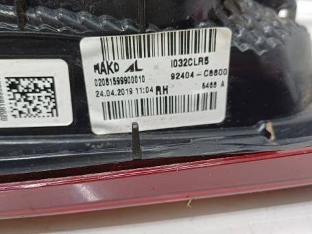 FARO FANALE STOP POSTERIORE DESTRA DX HYUNDAI I20 2019 92404C8600 HATCHBACK RD4
