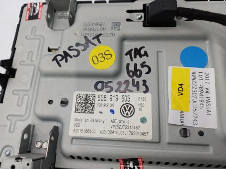 DISPLAY SCHERMO MULTIFUNZIONE GPS NAVIGATORE VW PASSAT B8 2017 5G6919605 VD4