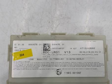 CENTRALINA COMFORT MODULO BCM MINI COOPER S F56 F45 J01 2014 116RI001097 BI4