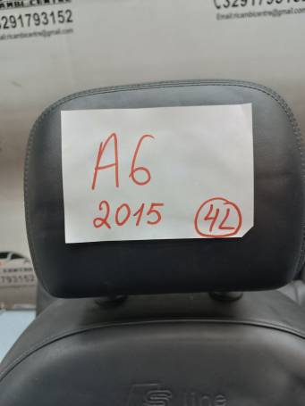 SET SEDILI IN PELLE NERA AUDI A6 4G C7 S-LINE 2014-2016 BERLINA 4L