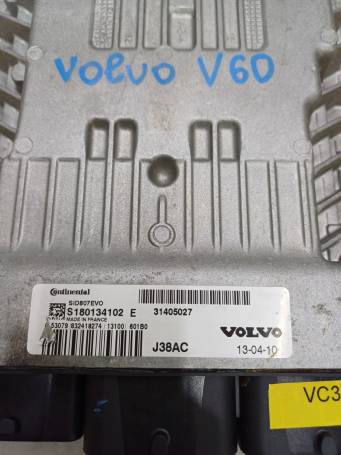 2013 VOLVO V60 ECU ENGINE CONTROL UNIT D4162T 36000608 36001832 S180134102E VC2