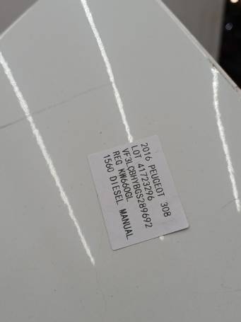 PARAFANGO ANTERIORE DESTRO PEUGEOT 308 II 2013-2021 9802164280 A16