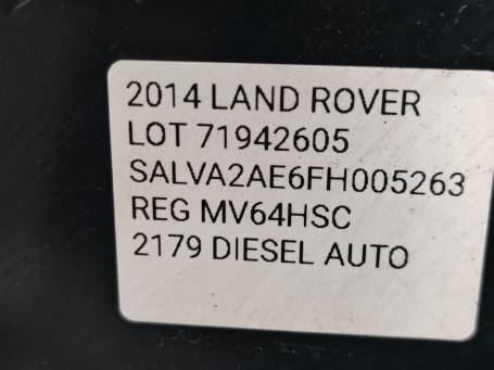 REAR STOP LIGHT RH LAND ROVER EVOQUE L538 2012-2015 BJ3213404AD RA2