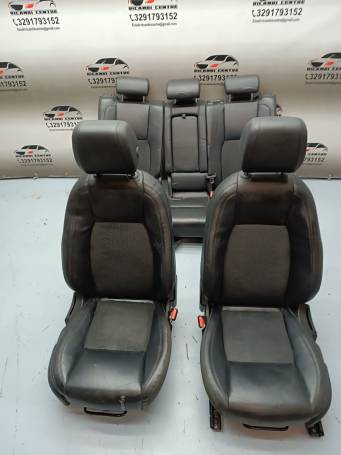 LAND ROVER DISCOVERY SPORT L550 2016 5-DOOR A2 BLACK LEATHER SEAT SET