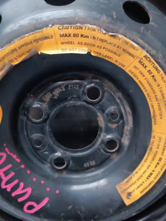 SPARE WHEEL OFFER 135/80B14 80 P R14 4x98x58.1 FIAT PUNTO FIAT 600 B6