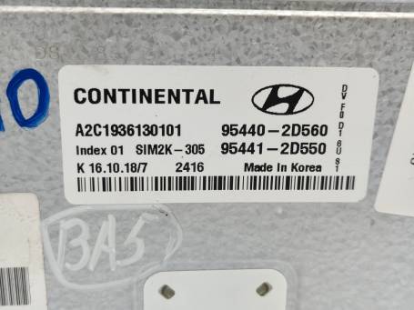 HYUNDAI I40 2019 AUTOMATIC TRANSMISSION ECU CONTROL UNIT 954402D560 BA5