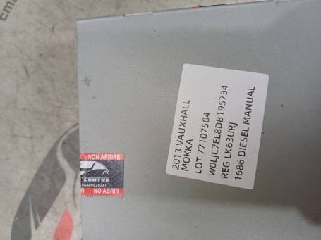 2013 OPEL MOKKA/ASTRA J RADIO AMPLIFIER CONTROL UNIT 13435756 XB1