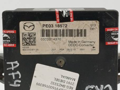 VOLTAGE CONVERTER CONTROL UNIT MAZDA CX-5 2014 PE0318572 AF4
