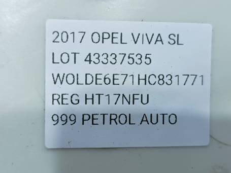 CENTRALINA SRS SENSORE AIRBAG OPEL VIVA KARL 2017 13514459 13510405 XB2