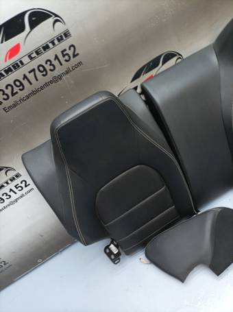  BLACK LEATHER SEATS REAR MERCEDES E-CLASS W212 COUPE 2012-2015 2i 