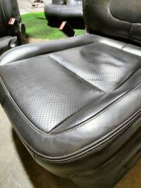  JAGUAR XF 2007-2011 A5 SALOON BLACK LEATHER HEATED SEAT SET