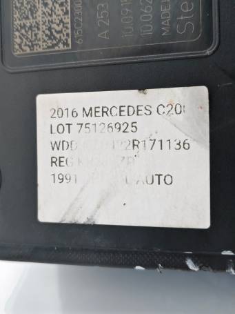 CENTRALINA ABS 2.0B 135Kw 184CV MERCEDES C200 W205 2016 A2539011400 PD3
